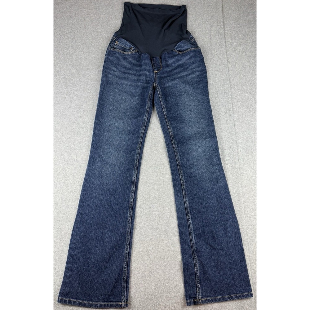 Motherhood Maternity Bootcut Jeans Women's XS Dark Wash Stretch Denim Pants